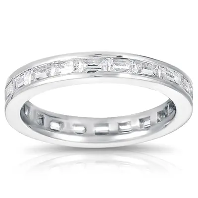 1.62 ct. tw. Channel Baguette Diamond Eternity Wedding Band