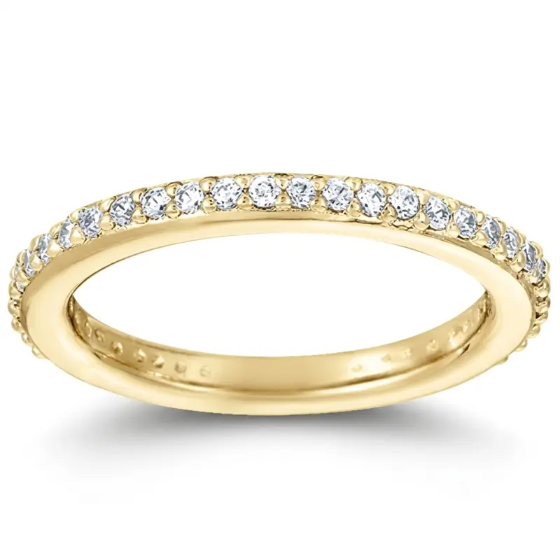 14K white gold 0.40 ct. Diamond Eternity Wedding Band 1 - alternate view 2