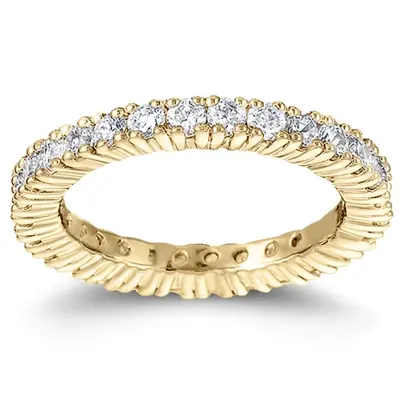 0.72 ct. Diamond Eternity Wedding Band 9 - view 2 of 4