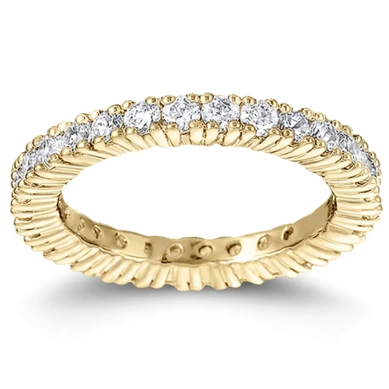 14K white gold 0.72 ct. Diamond Eternity Wedding Band 9 - alternate view 2
