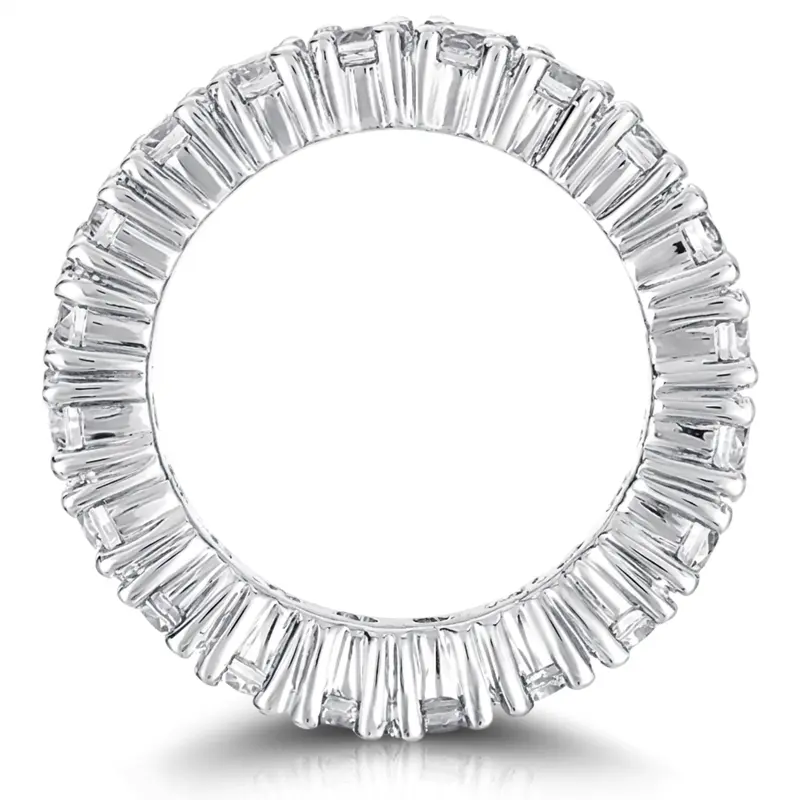 14K white gold 0.72 ct. Diamond Eternity Wedding Band 9 - alternate view 3