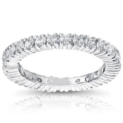 14K white gold Diamond Eternity Wedding Band (1.30 ct. tw.) - main view thumbnail
