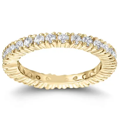 14K white gold Diamond Eternity Wedding Band (1.30 ct. tw.) - alternate view 2 thumbnail