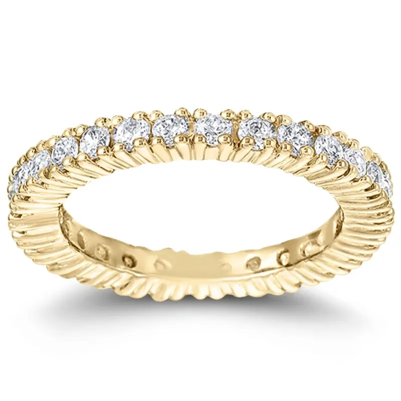 14K white gold Diamond Eternity Wedding Band (1.30 ct. tw.) - alternate view 2
