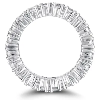 14K white gold 2.85 ct. Diamond Eternity Wedding Band 3 - alternate view 3 thumbnail