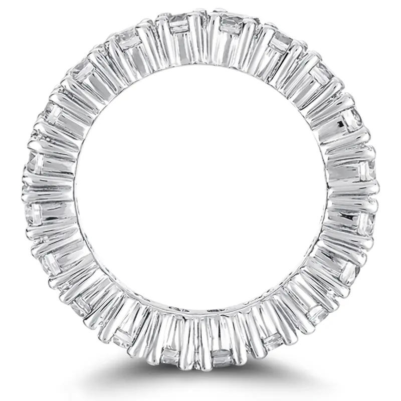 14K white gold 2.85 ct. Diamond Eternity Wedding Band 3 - alternate view 3