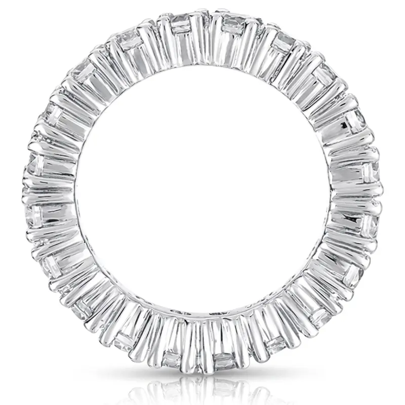 14K white gold 2.10 ct. Diamond Eternity Wedding Band 7 - alternate view 4