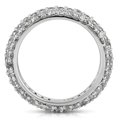 14K white gold 0.92 ct. tw. Diamond Eternity Wedding Band - alternate view 4 thumbnail