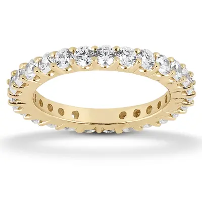 1.20 ct. Round Cut Prong Set Diamond Eternity Wedding Band - view 2 of 4