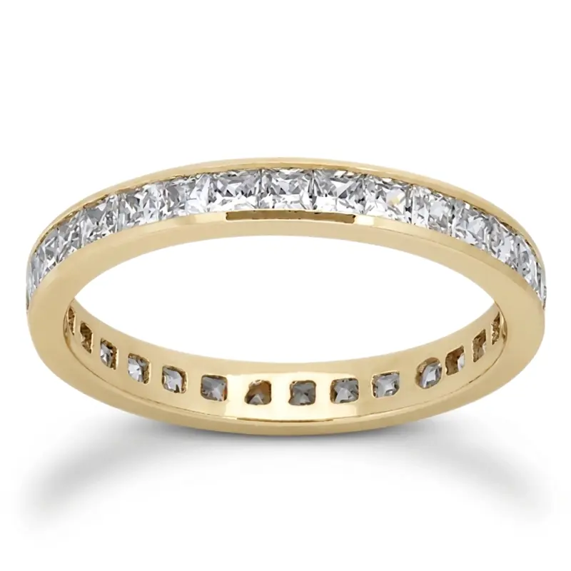 14K white gold 1.40 ct. Diamond Eternity Wedding Band 2 - alternate view 2