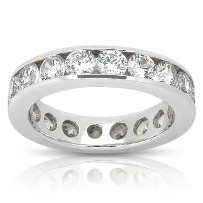 3.20 ct. Diamond Eternity Wedding Band 2 - view 1 of 4