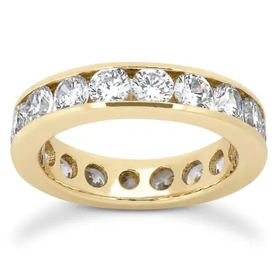 3.20 ct. Diamond Eternity Wedding Band 2 - view 2 of 4