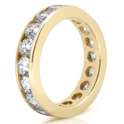 14K white gold 3.20 ct. Diamond Eternity Wedding Band 2 - alternate view 4 thumbnail