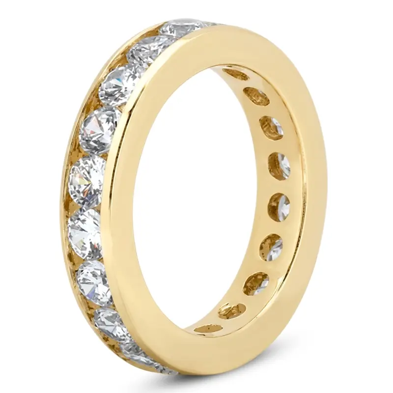 14K white gold 2.55 ct. Diamond Eternity Wedding Band 4 - alternate view 4