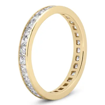 14K white gold 1.40 ct. Diamond Eternity Wedding Band 2 - alternate view 4 thumbnail