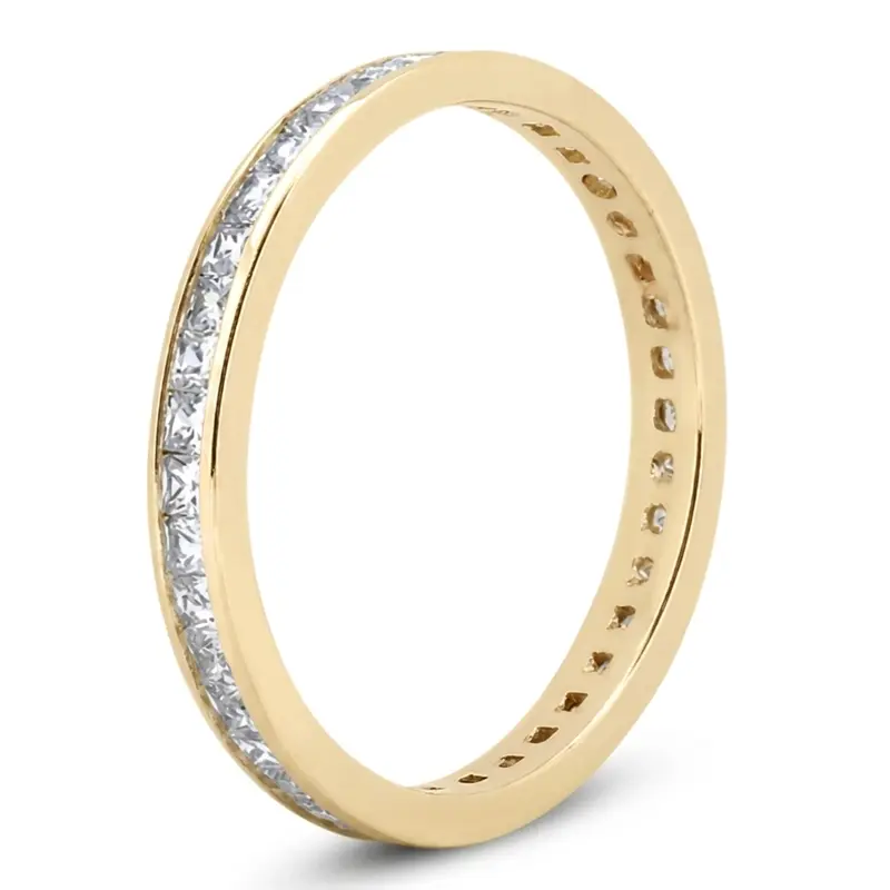 14K white gold 0.90 ct. tw. Diamond Eternity Wedding Band - alternate view 4