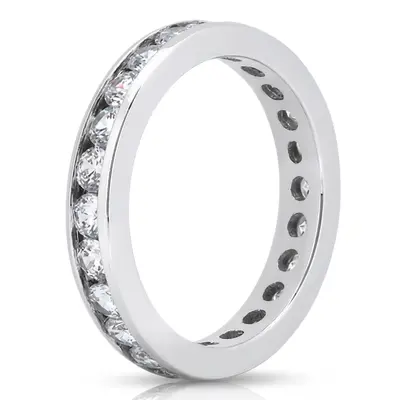 14K white gold 1.15 ct. Diamond Eternity Wedding Band 1 - alternate view 4 thumbnail