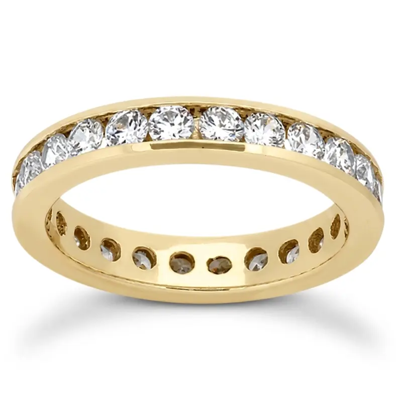 14K white gold 1.15 ct. Diamond Eternity Wedding Band 1 - alternate view 2