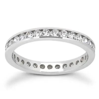 0.81 ct. Channel Set Diamond Eternity Wedding Band - view 1 of 4