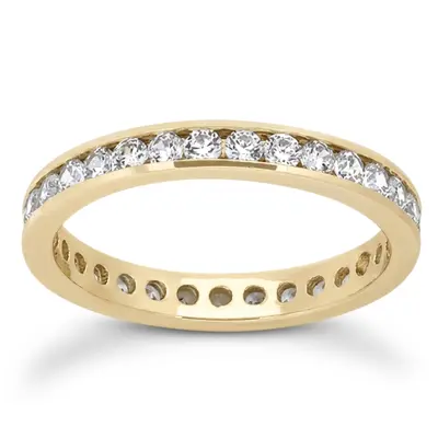 0.81 ct. Channel Set Diamond Eternity Wedding Band - view 2 of 4