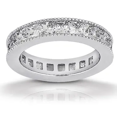 3.40 ct. Diamond Eternity Wedding Band 4