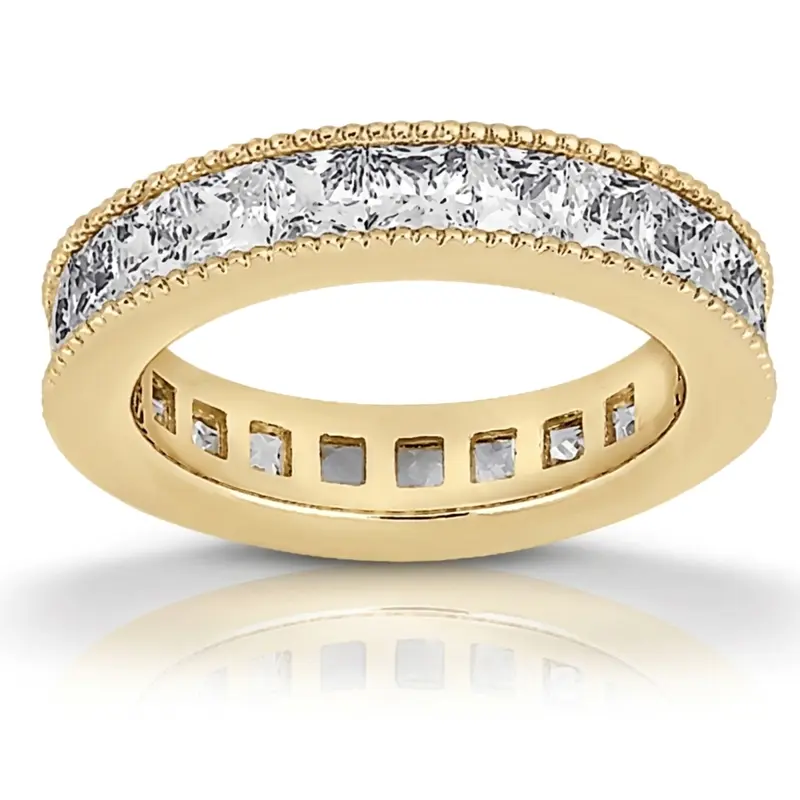 14K white gold 3.40 ct. Diamond Eternity Wedding Band 4 - alternate view 2