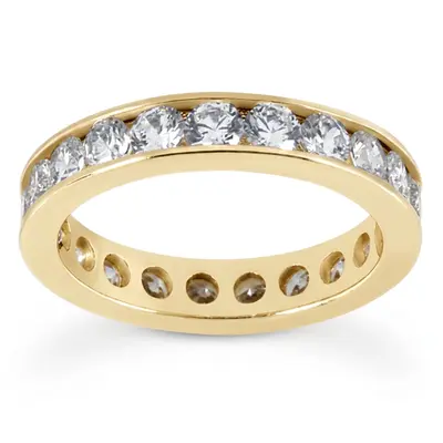 1.90 ct. Round Cut Channel Set Diamond Eternity Wedding Band alternate view