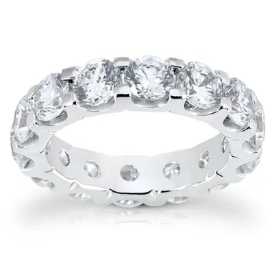 5.40 ct. Prong Set Diamond Eternity Wedding Band