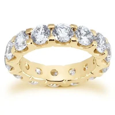 5.40 ct. Prong Set Diamond Eternity Wedding Band alternate view