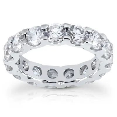 4.90 ct. Round Cut Prong Set Diamond Eternity Wedding Band