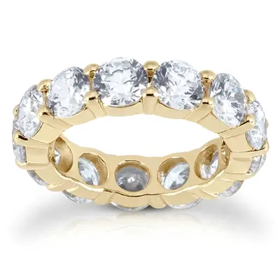 5.40 ct. Round Cut Prong Set Diamond Eternity Wedding Band 1 alternate view