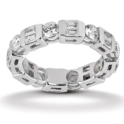 2.66 ct. tw. Combination Diamond Eternity Wedding Band