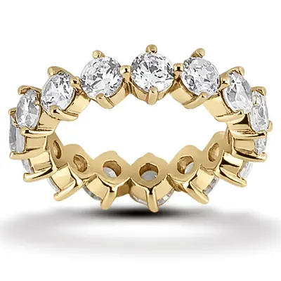 3.50 ct. Round Cut Open Prong Set Diamond Eternity Wedding Band alternate view