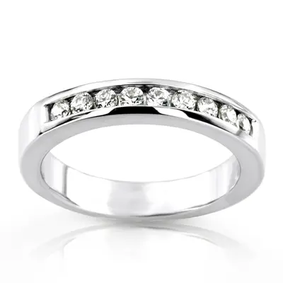 0.45 ct. Round Cut Channel Set Diamond Men's Wedding Ring