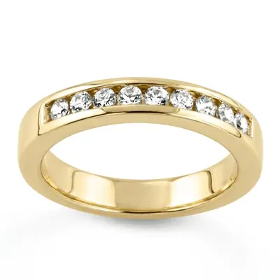 0.45 ct. Round Cut Channel Set Diamond Men's Wedding Ring alternate view