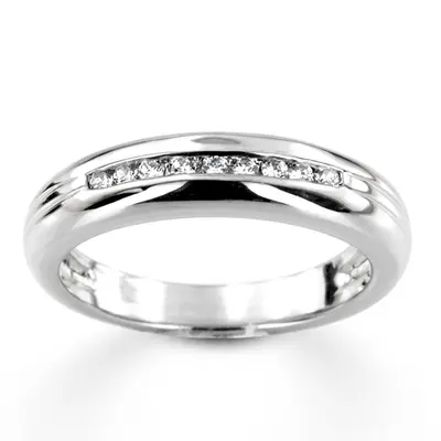 0.23 ct. Round Cut Channel Set Diamond Men's Ring