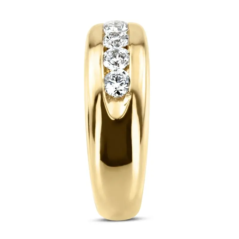 14K rose gold Five Stone Man Diamond Ring - alternate view 5