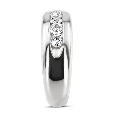 14K rose gold Five Stone Man Diamond Ring - alternate view 8 thumbnail