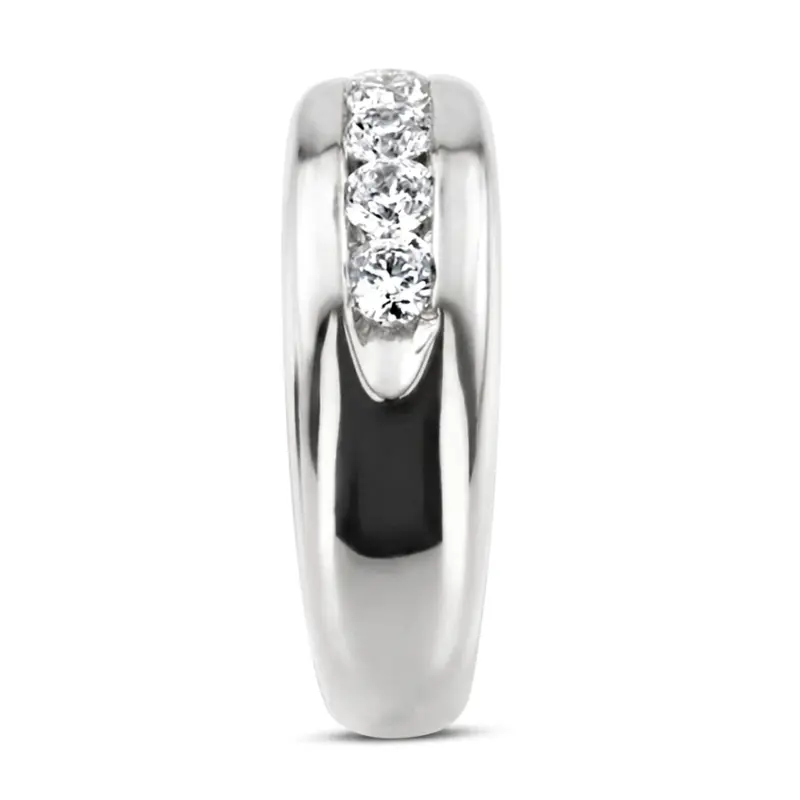 14K rose gold Five Stone Man Diamond Ring - alternate view 8