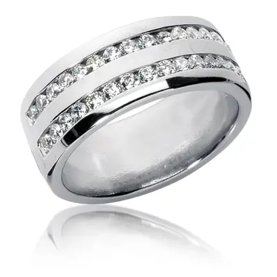 0.96 ct. tw. Channel Set Diamond Men's Ring
