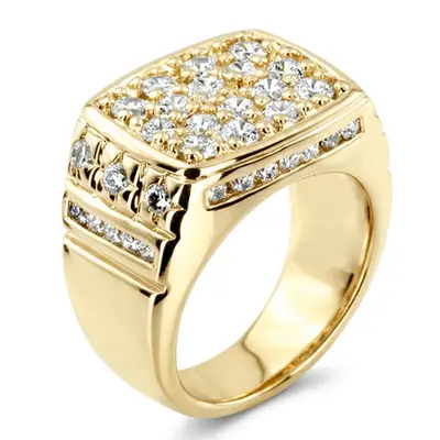 2.68 ct. Channel Set Diamond Men's Ring alternate view