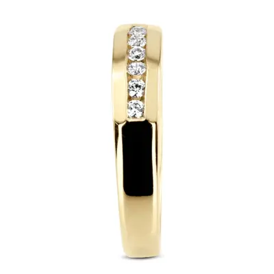 14K white gold 0.35 ct. Round Cut Diamond Men's Ring - alternate view 4 thumbnail