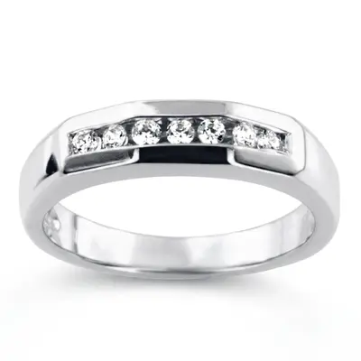 0.35 ct. Round Cut Diamond Men's Ring