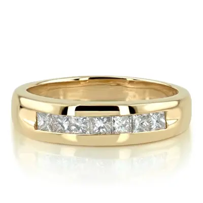 0.98 ct. Princess Cut Diamond Men's Band