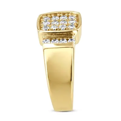 14K white gold 0.80 ct. Channel Set Diamond Men's Ring - alternate view 3 thumbnail