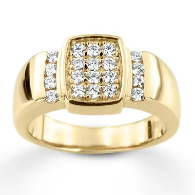 0.80 ct. Channel Set Diamond Men's Ring alternate view