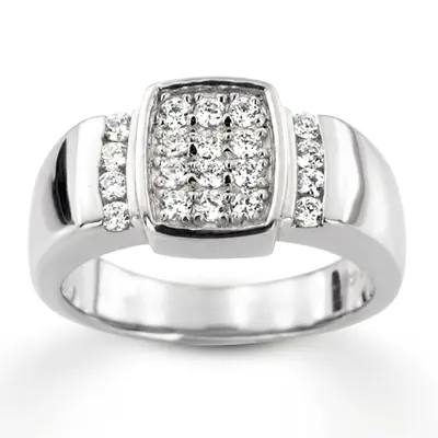 0.80 ct. Channel Set Diamond Men's Ring