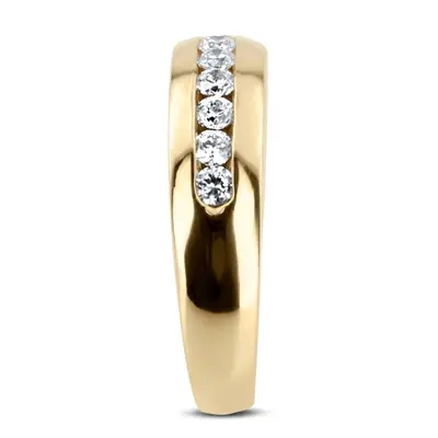 14K white gold 0.50 ct. Channel Set Diamond Men's Ring - alternate view 3 thumbnail