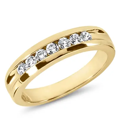 0.49 ct. tw. Round Cut Diamond Men's Band alternate view