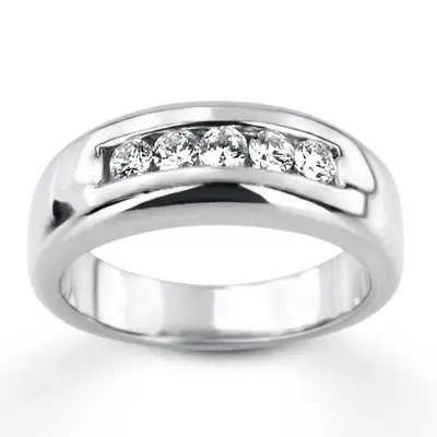 0.50 ct. Channel Set Diamond Men's Ring
